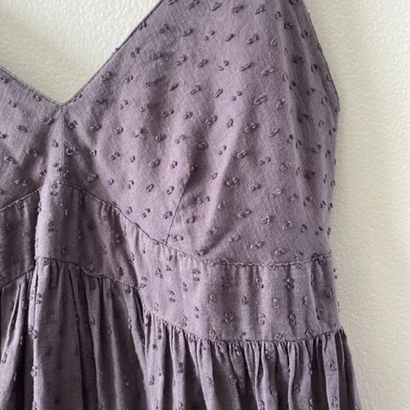 Zara Sleeveless Gray Swiss Dot Dress X-Small - Picture 2 of 6